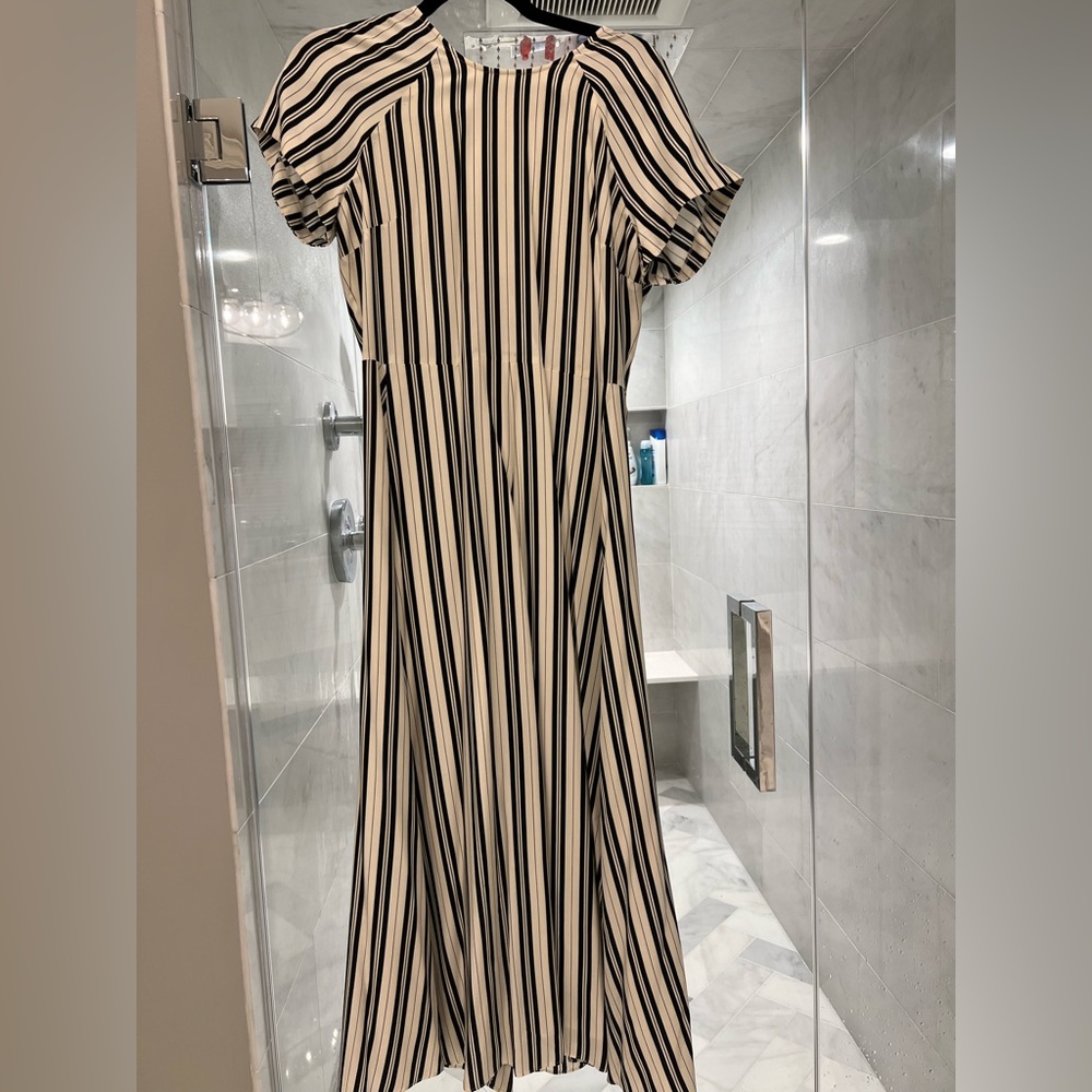 Club Monaco Maxi Black & White Dress - size medium